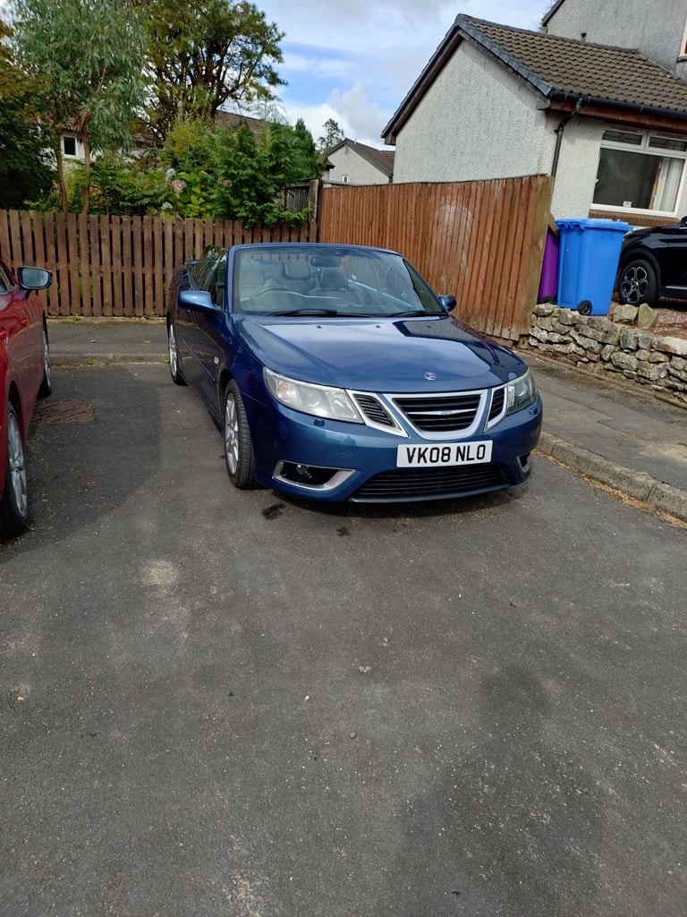 SAAB 93 AERO Convertible 2.0L turbo, manual gearbox. 2008 ULEZ compliant.
