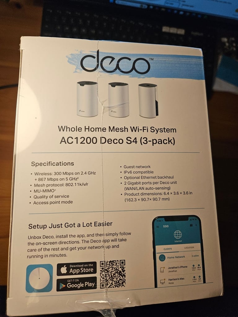 image for Deco Whole Home Mesh WiFi system 3 Pack