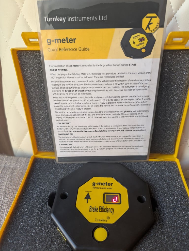 Turnkey G Meter Break Tester 
