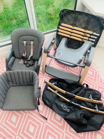 The Tutti Bambini Nova Highchair in 1, grey oak, High Chair