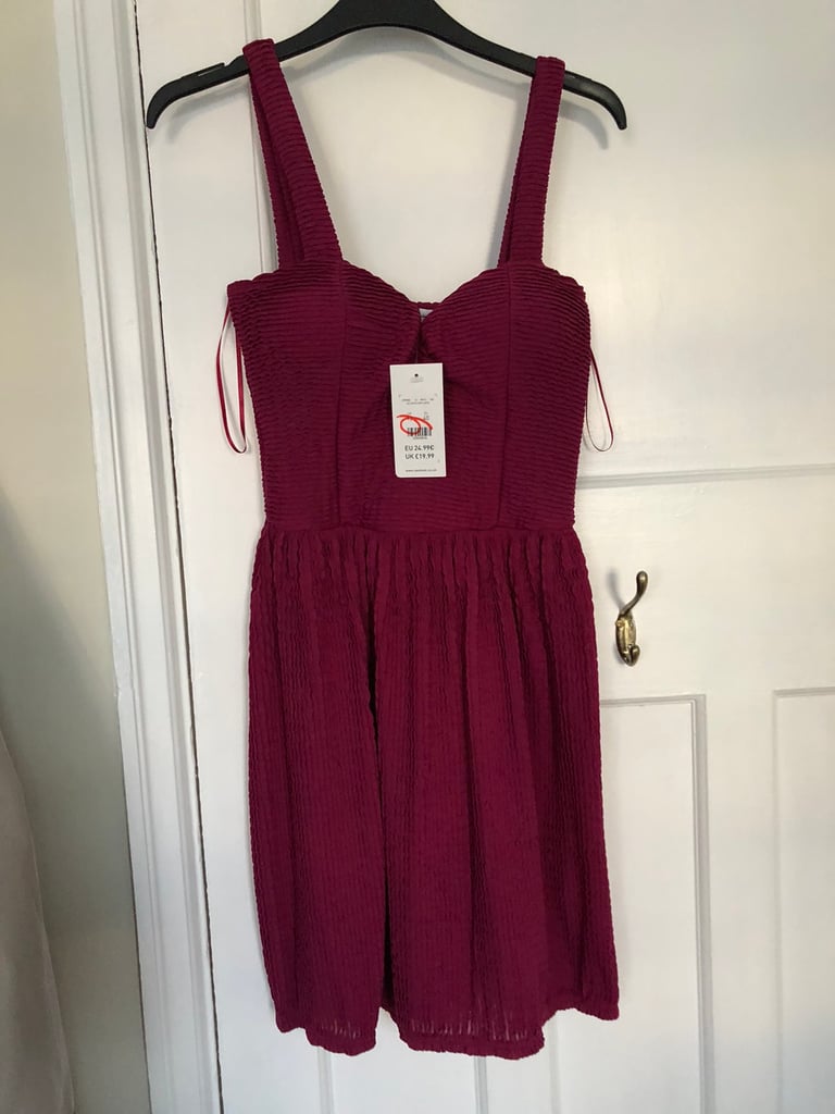 Wine coloured dress 