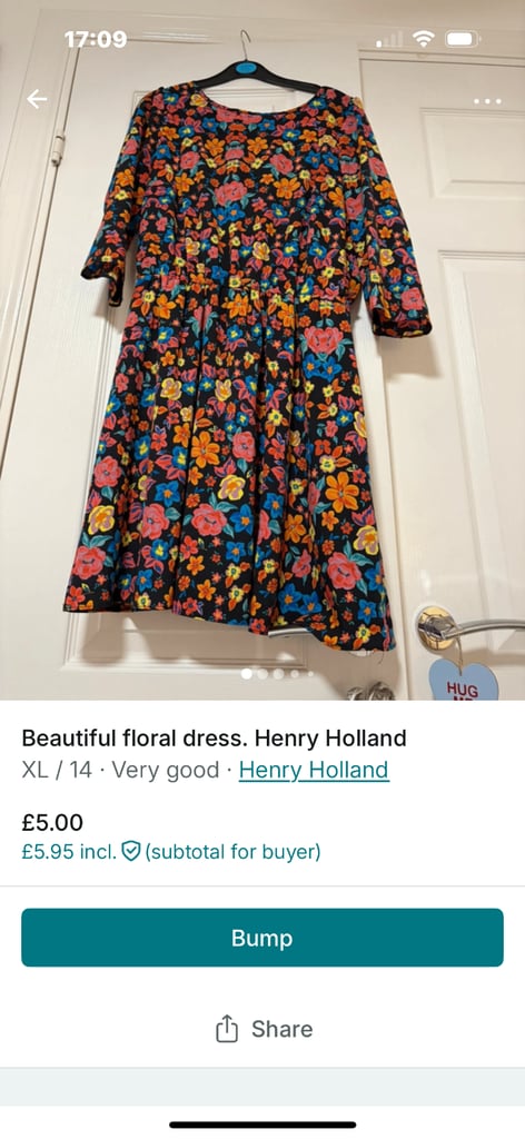 image for Beautiful floral dress.  Henry Holland 