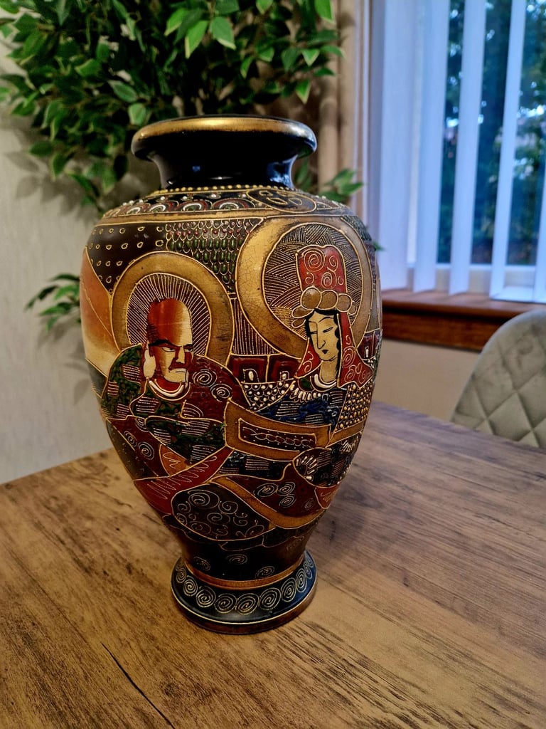 image for Large Vintage Satsuma Vase