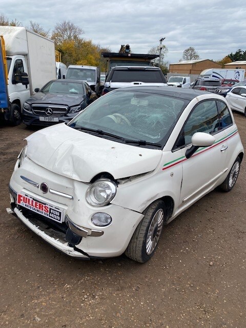 2010 Fiat 500 1.2 Lounge 3dr [Start Stop] DAMAGES REPAIRABLE SALVAGE HATCHBACK Petrol Manual