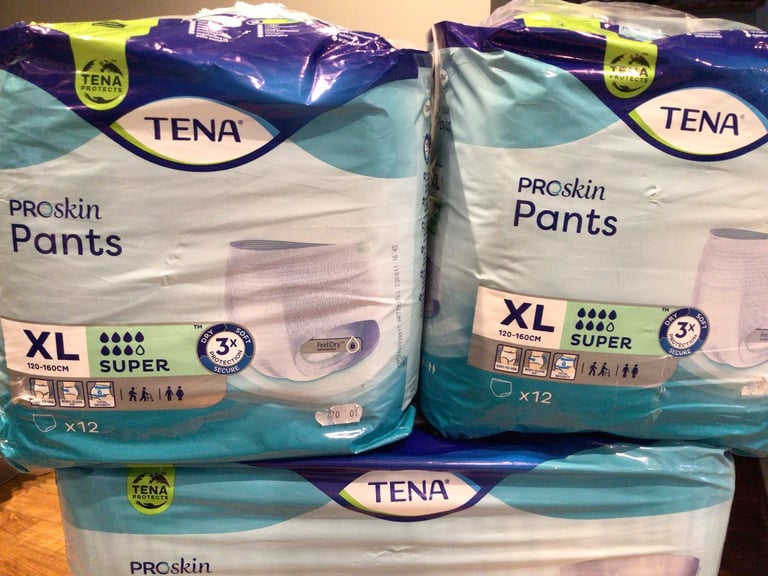 image for 2 packs of XL Tena Proskin Pants super absorbency 