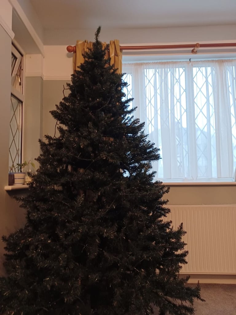Christmas Tree, 7ft (2.1m) artificial, dark green colour, excellent condition