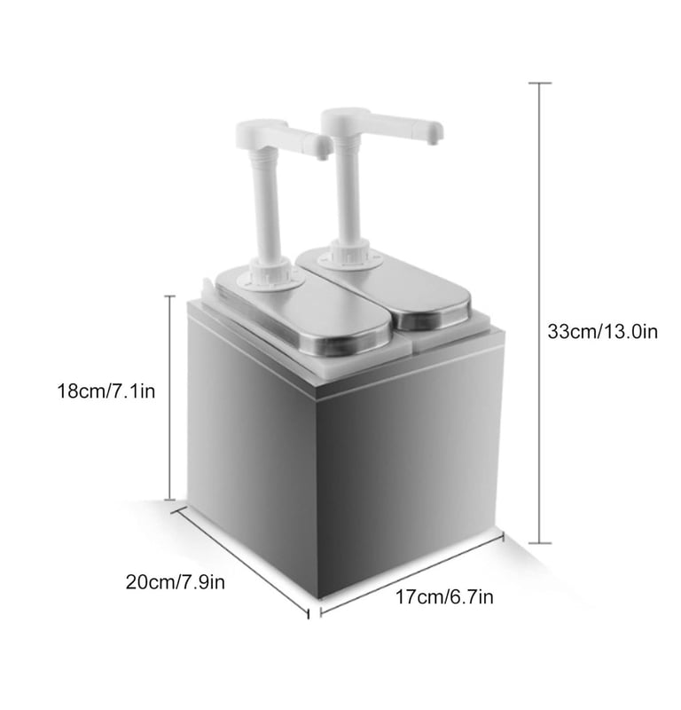 Ejoyous Sauce Dispenser Restaurant Pump Commercial, Restaurant Large Ketchup Dispenser