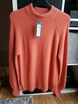 Marks & Spencer Cosy Turtle Neck Jumper Colour SUNSET size XS BNWT