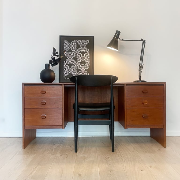 image for Mid century teak desk / dressing table by Stag (Cantata)