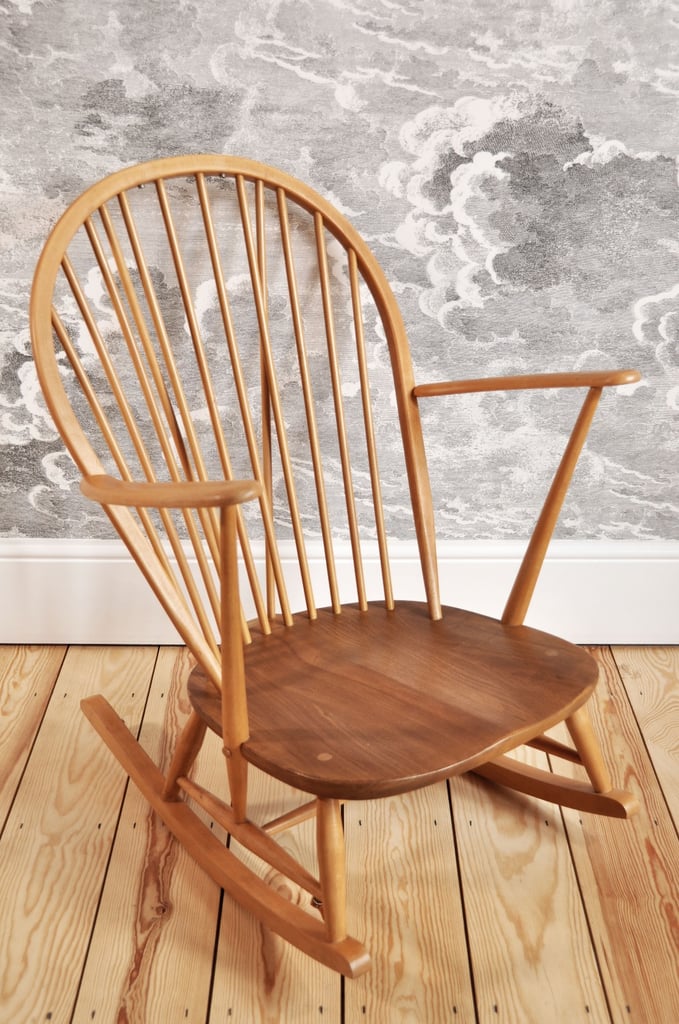 Vintage Retro Ercol Grandfather Rocking Chair / Rocker in Blonde mdl 315