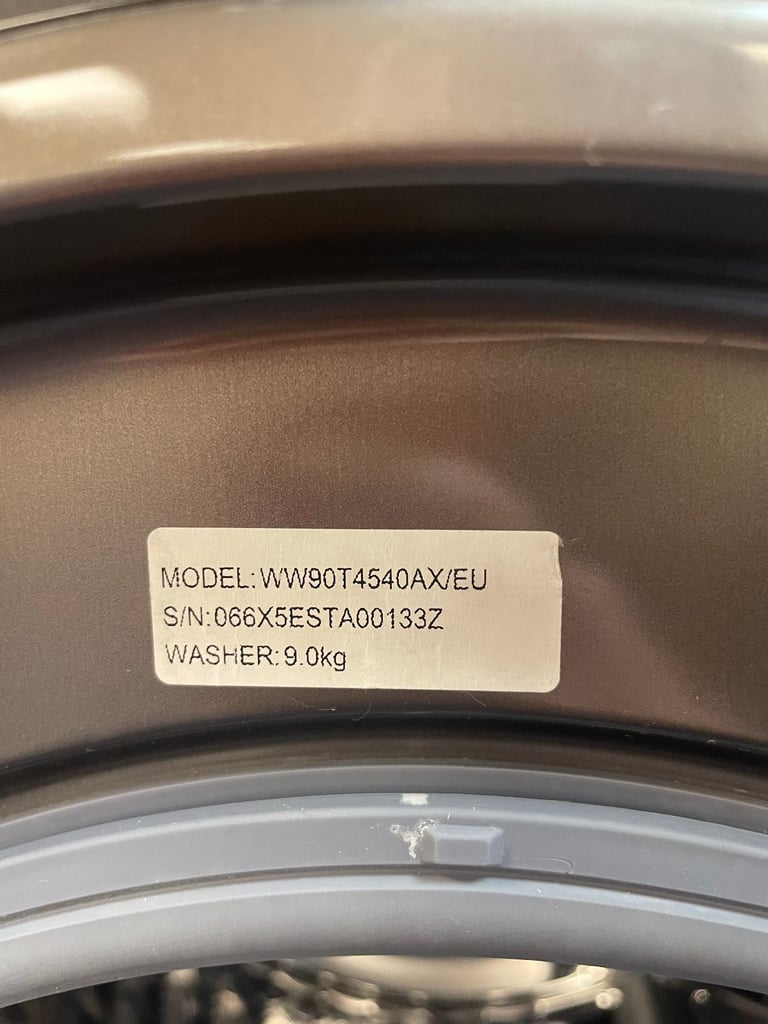 Samsung 9kg Black/Grey Washing Machine TCL Reuse 99337