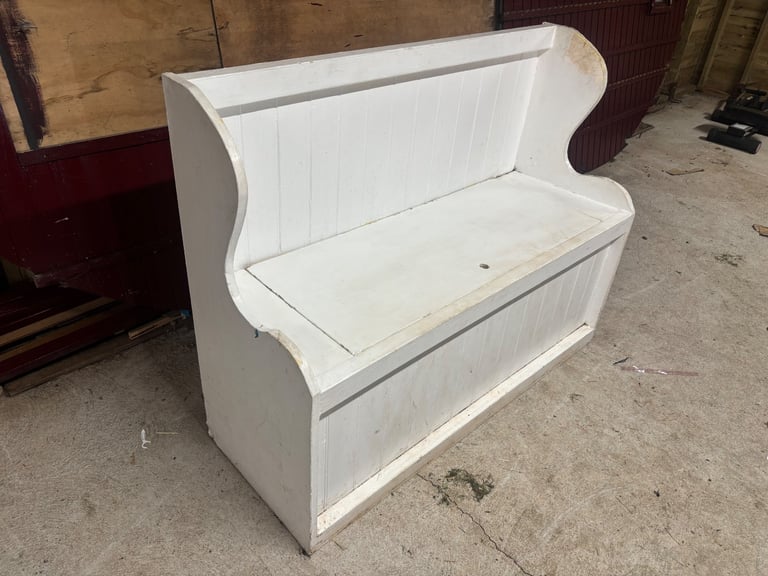 Monks bench with storage 