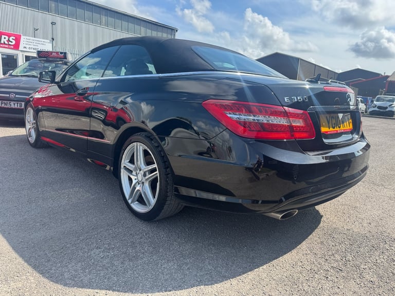 2010 10 MERCEDES E350 3.0 CDi V6 SPORT BLUEEFFICIENCY AUTOMATIC CABRIOLET .BLACK