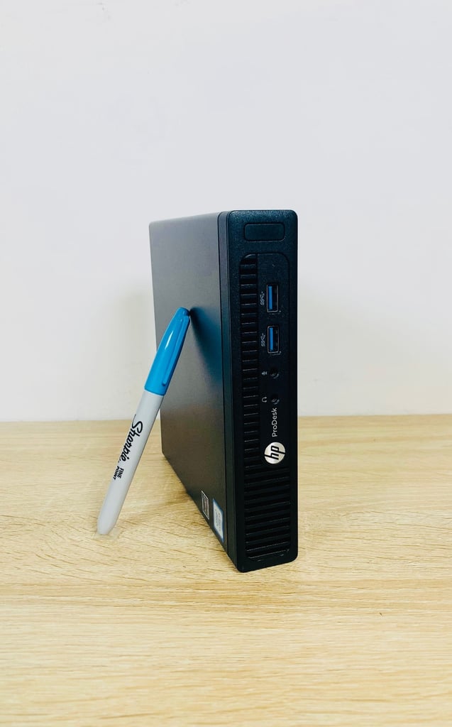 HP i3 500GB SSD 8GB UltraFast Micro Pc Desktop Computer, Win11, Ms office WiFi