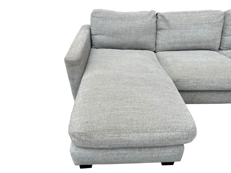 Delivery Available - Grey DFS Corner Sofa
