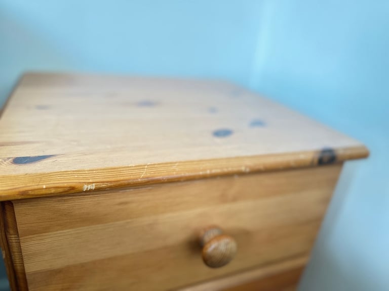 Bedside wooden table