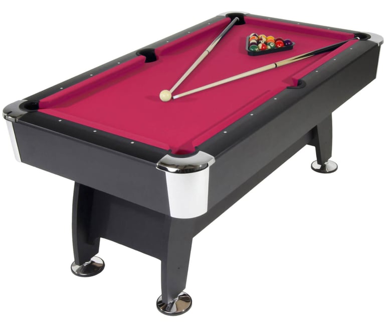 image for 6ft StrikeworthPro Pool Table Deluxe Red cloth Exc Cond RRP £579