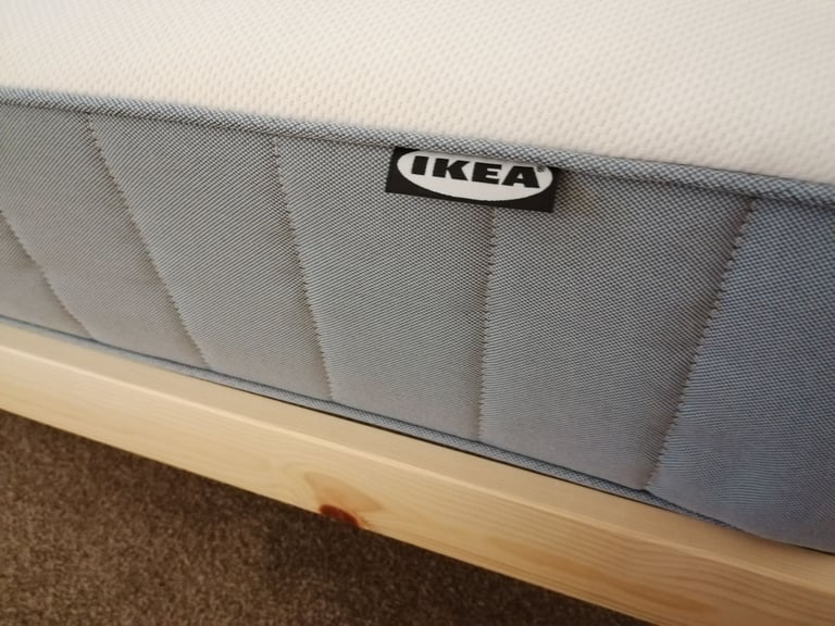 Double standard bed and mattress