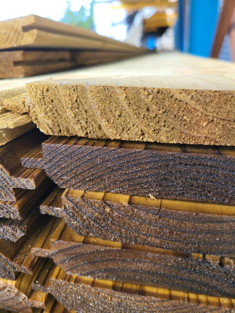 VT&G Pressure Treated Cladding Shed DIY Walls 4.8m 