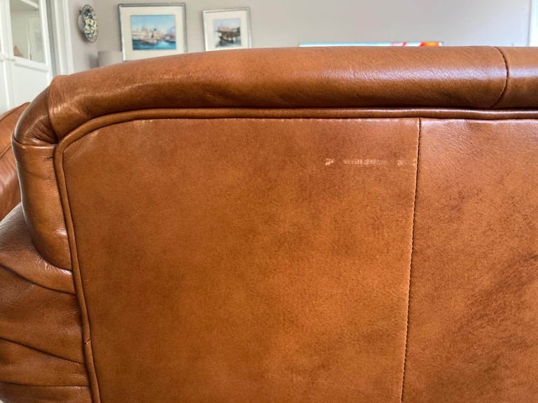 Parker Knoll Canterbury Large Leather Two Seater Sofa