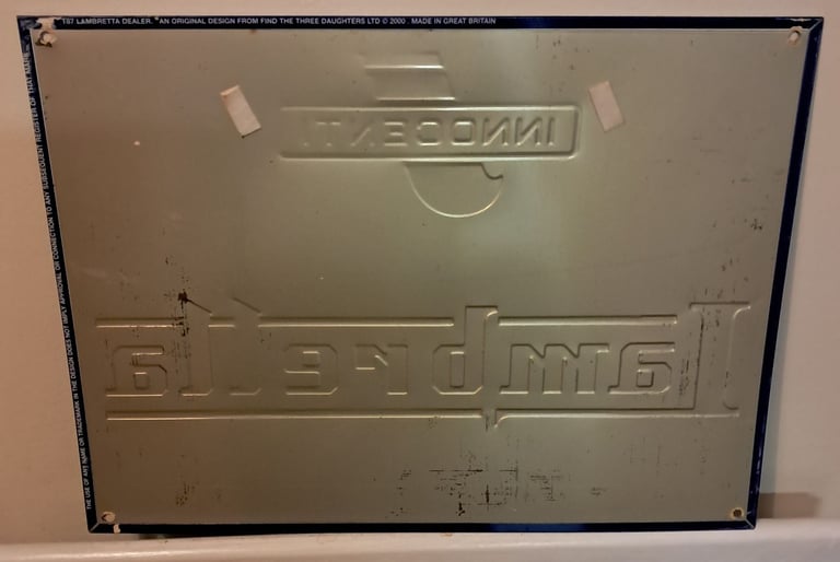 Lambretta Sign - NOT enamel - ONLY - £6