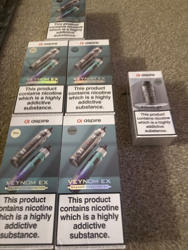 image for Brand new 5 aspire vapes and new tank 