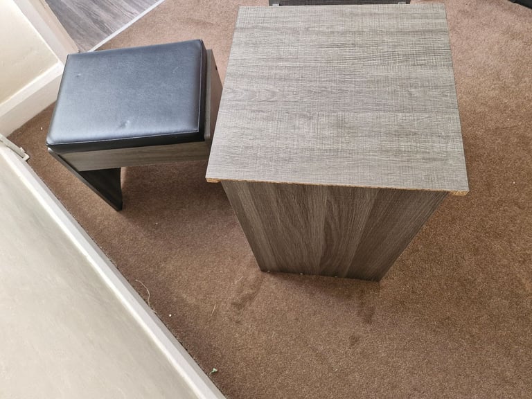 Bedside table and Dressing Table stool