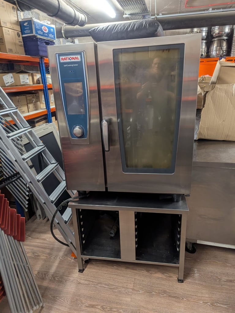 image for Used Rational SCCWE101 10 Grid Electric Combi Oven + Stand