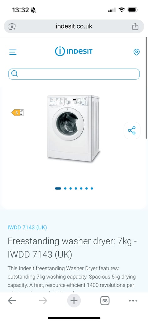 Indesit washing machine + Hoover dishwasher + Zanussi cooker + oven + sink
