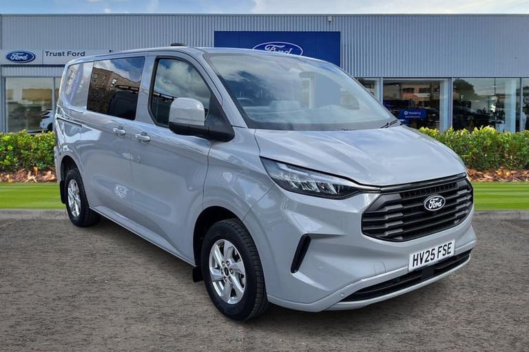 2025 Ford Transit Custom 320 Limited L1 SWB Double Cab In Van FWD 2.0 EcoBlue 136ps, AIR CON, REA...