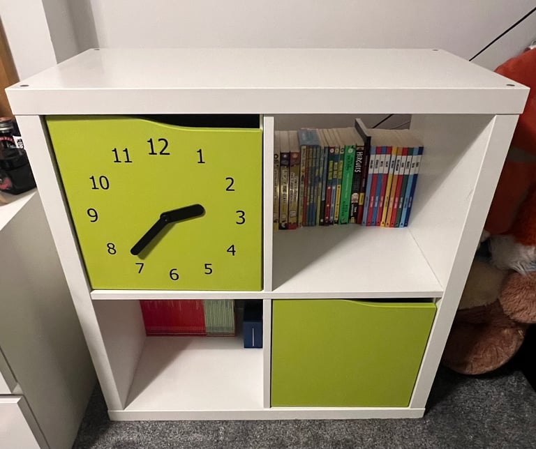 IKEA kallax and smastad bedroom storage