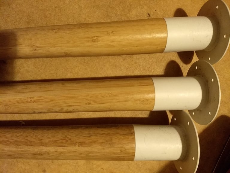  Ikea table legs. 3 available. 70cm