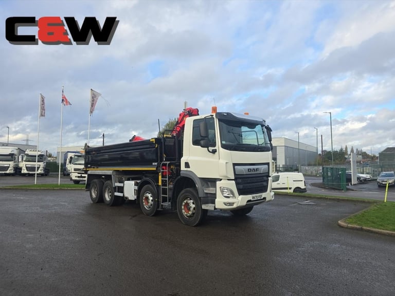 2020 (70) DAF FAD CF450 8x4 Tipper Grab - 160000Kms
