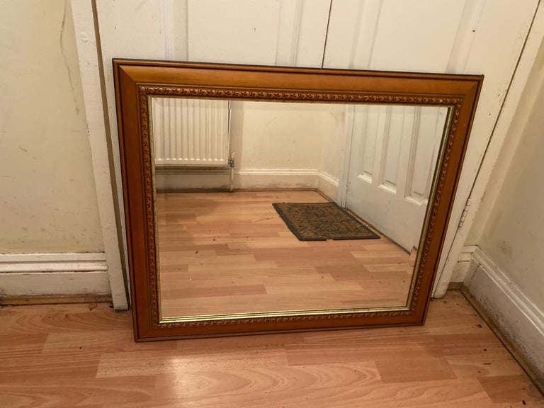 image for Large brown mirror wooden  frame