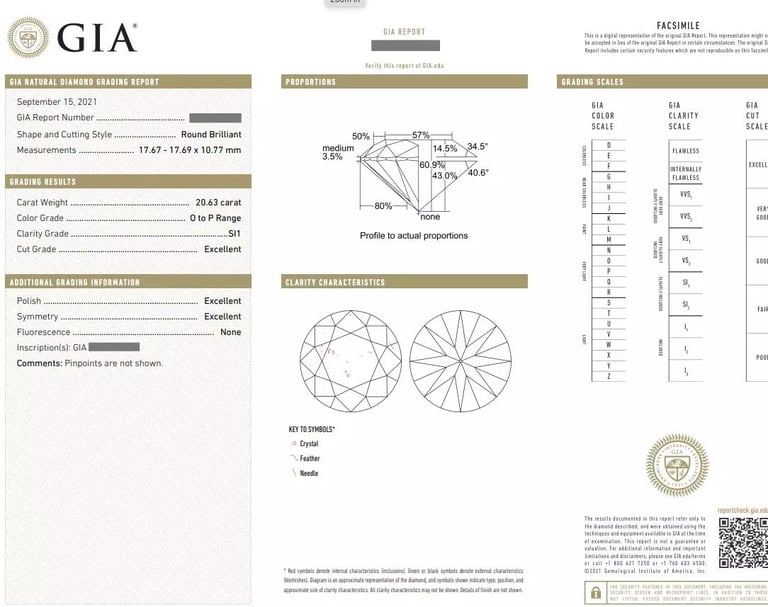 GIA 20.63 & 21.17 cts Round Brilliant Diamond Drop Earrings in 18k White Gold