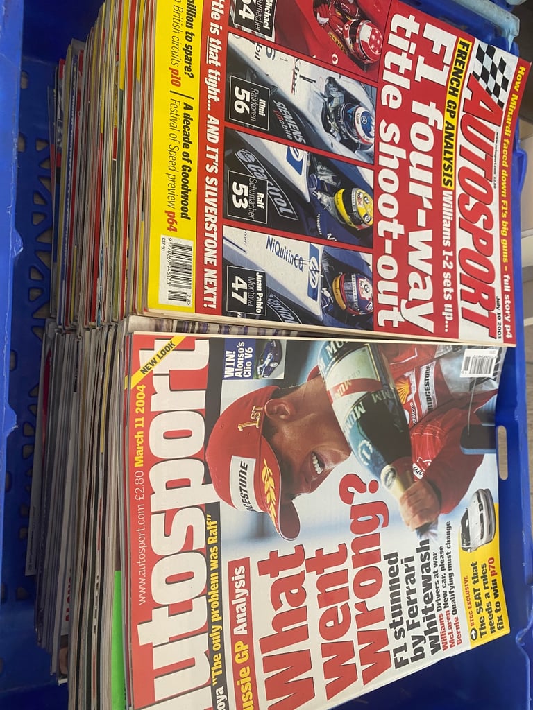 Autosport Magazines Bulk Job lot - over 350 copies. F1 90's onwards.
