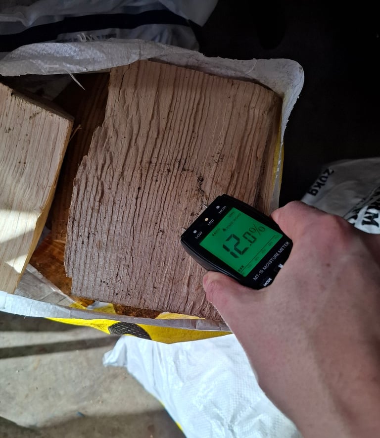 🔥 Hardwood Kiln Dried Firewood (100% Ash) - Kindling - Softwood Netting Bags - Smokeless Coal 🔥 
