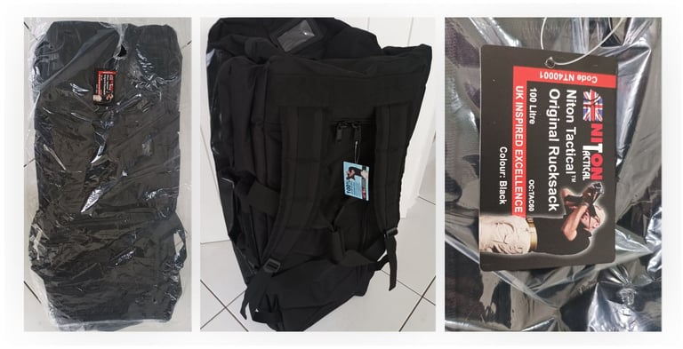 image for Brand new with tag NiTon 100litre tactical bag £15
