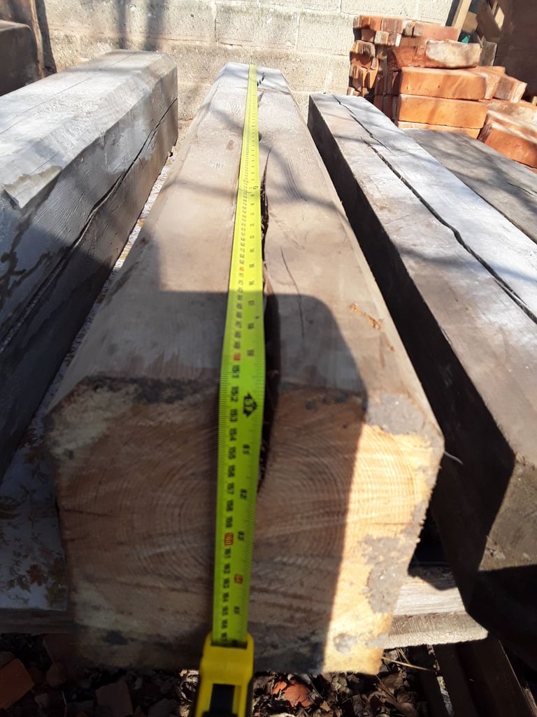 Reclaimed, 200 years solid pine beam. 5 foot long.