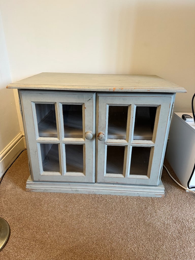 image for Vintage cabinet with glass doors