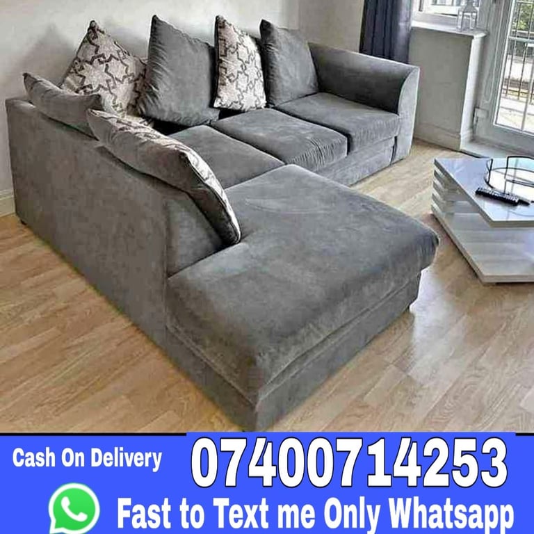 image for Huge Sofas For Sale - Luxury L-shape Corner & 3+2 Seater Sofa Set - fast reply me whats app