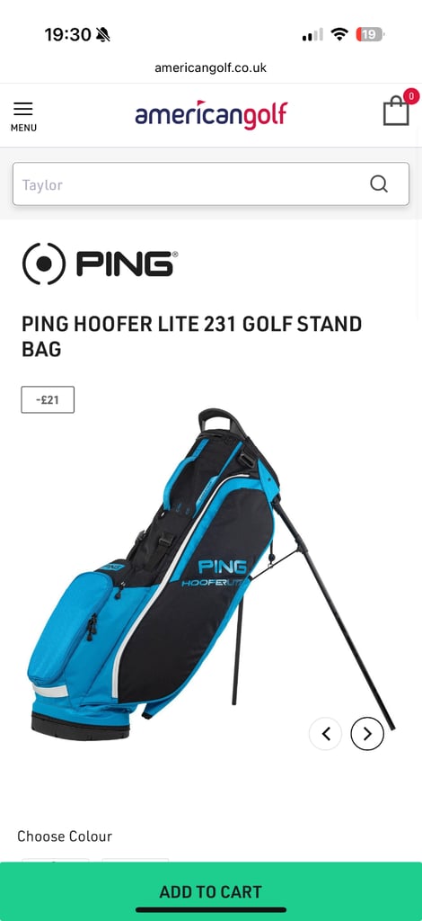 PING Hoofer Lite 231 Golf Stand Bag