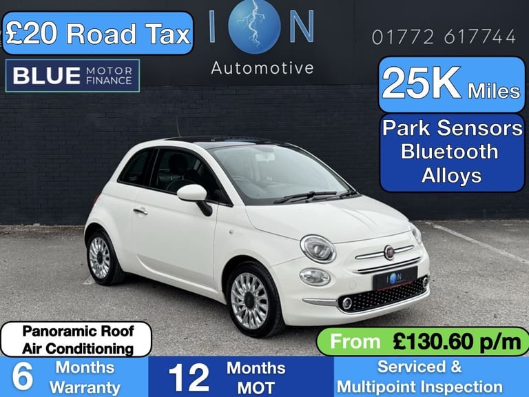 2015 Fiat 500 1.2 Lounge Hatchback *20 Pound Tax, Parking Sensors* Hatchback Petrol Manual