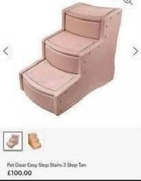 image for Large sturdy set of pet steps cost £100 takes weight up to 63 kg hardly been used