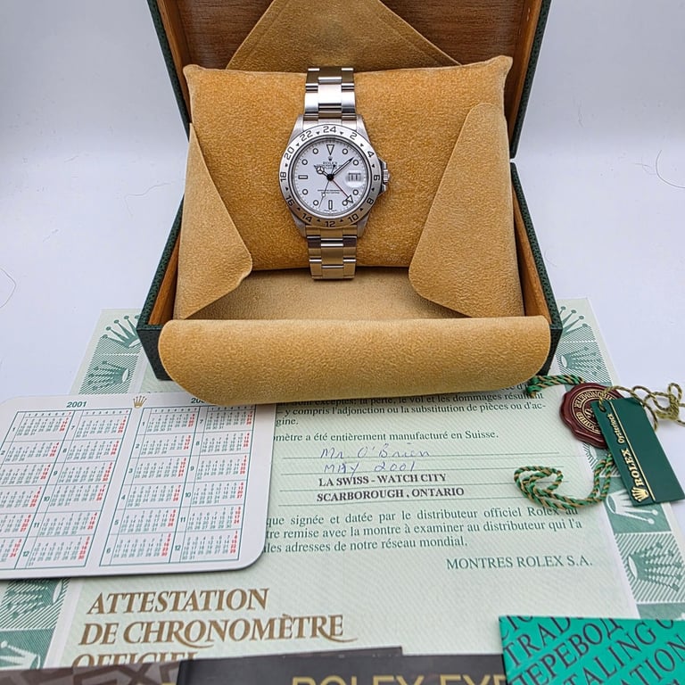 Rolex Explorer II 16570 “Polar” – 2001, Full Set, Excellent Condition, Just Serviced