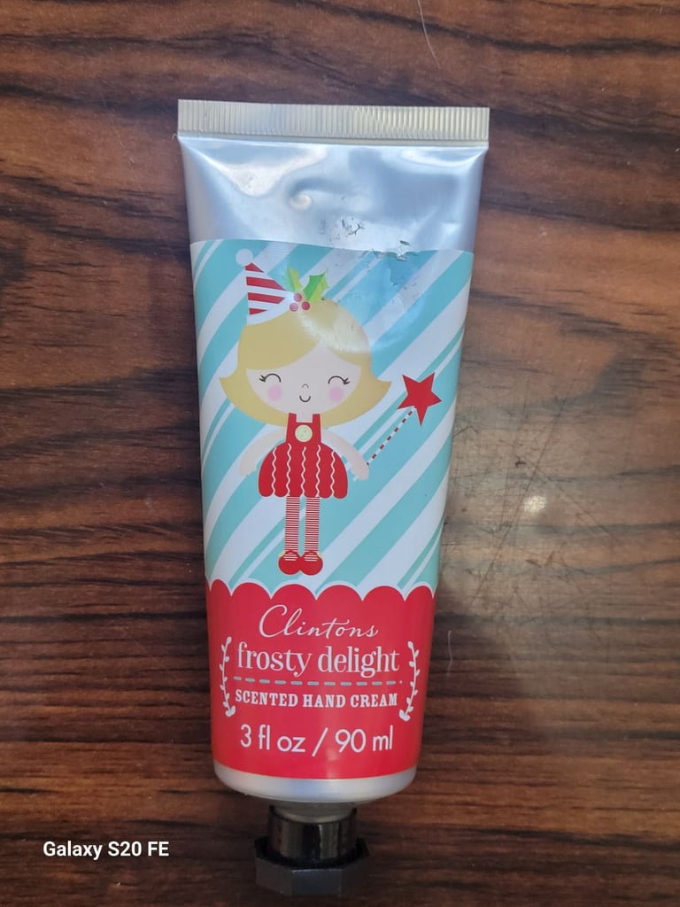 image for Clintons Frosty Delight Scented Hand Cream 90ml / 3 fl oz - Christmas Fairy Design