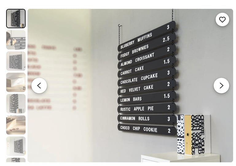 image for Cafe magnet ' menu board'