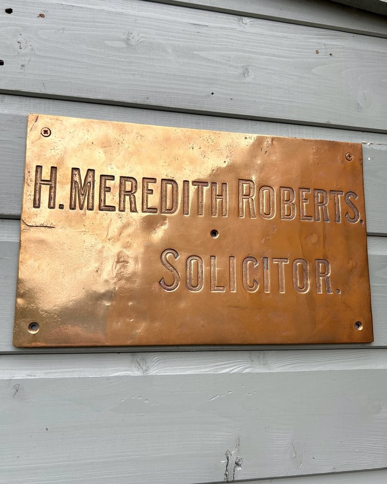 Brass Solicitor Business Door Wall Signage