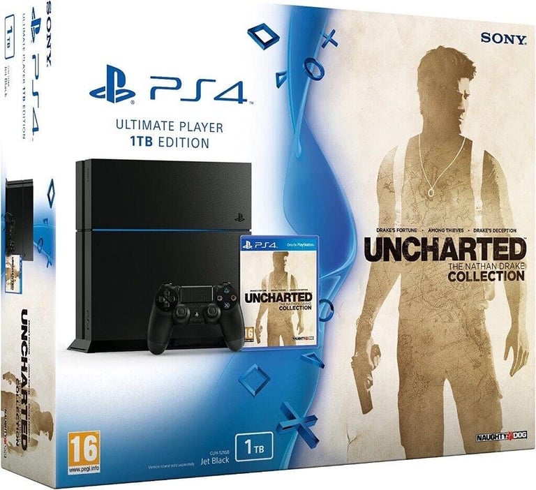 image for Sony PlayStation 4 1TB Console with Uncharted: The Nathan Drake Collection 