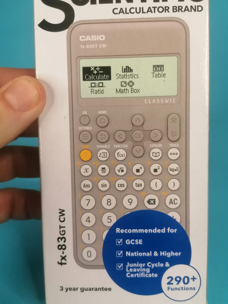 Brand new Casio FX-83GTCW / FX-83GTX Scientific Calculator Grey. 